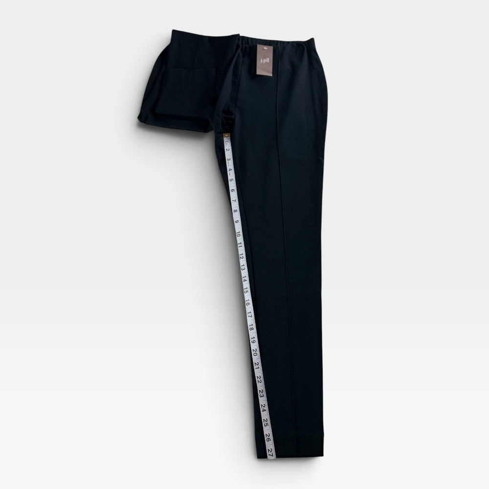 J. Jill Ponte Leggings Womens Medium Black Front Seam Stretch New - Picture 4 of 9